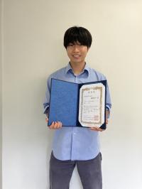 バイオエンジニアリング研究室の若松太一さん(M2)が第76回日本生物工学会大会<br />
において「学生優秀発表賞」を受賞