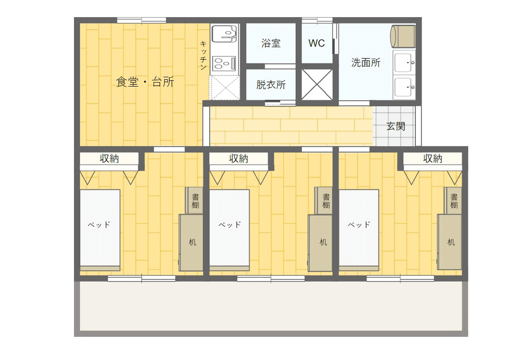 学生宿舎（シェアタイプ用）5