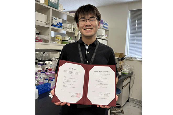 器官発生工学研究室の中川達哉助教が公益社団法人日本実験動物学会にて、2025年Experimental Animals最優秀論文を受賞